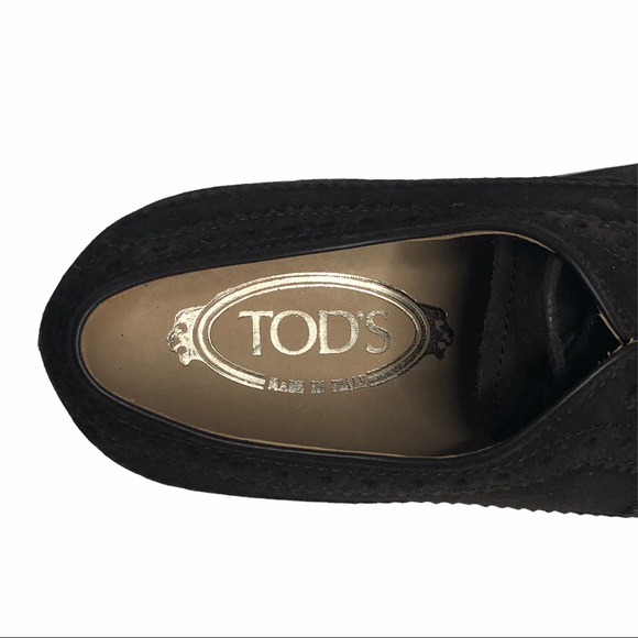 FLASH SALE!! NEW Tod's Mens or Womens Dark Brown Suede Oxfords - Picture 13 of 15